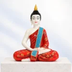 Styled product image of Red Shawl Seated Buddha