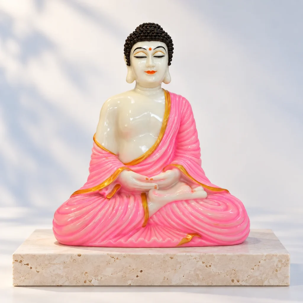 Styled product image of Pink Robe Seated Buddha