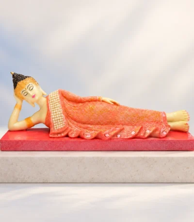 Styled product image of Pink Reclining Buddha