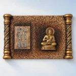 Styled product image of Golden Buddha Wall Plaque