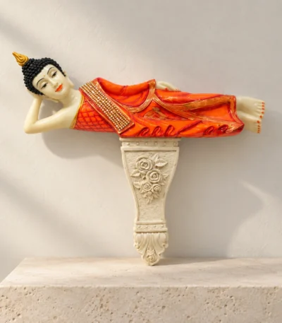 Styled product image of Reclining Buddha on Pedestal