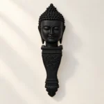 Styled product image of Black Buddha Face Wall Stand