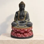 Styled product image of Black Buddha on Lotus